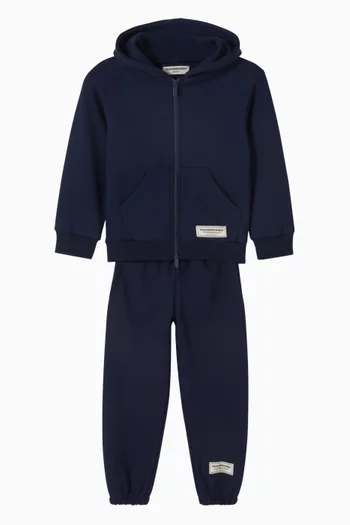 Zip-up Hoodie in Organic Cotton-blend