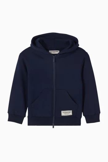 Zip-up Hoodie in Organic Cotton-blend