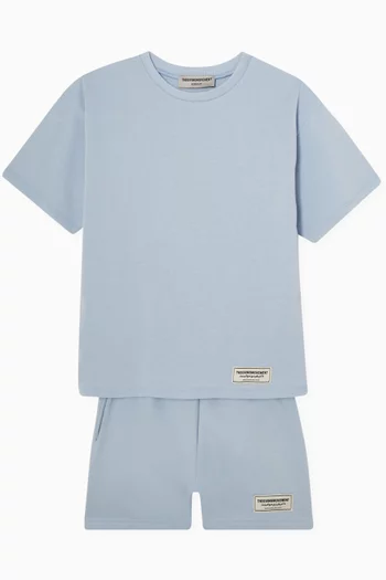 Relaxed Shorts in Organic Cotton-blend