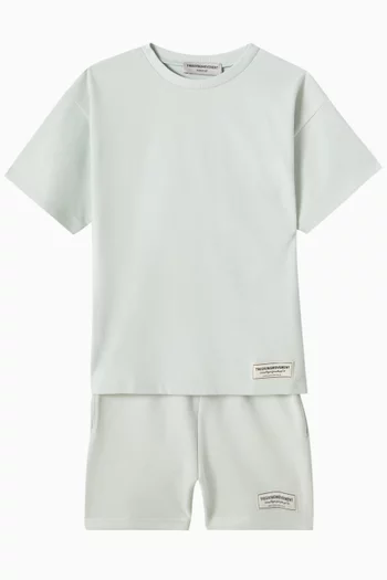 Relaxed Shorts in Organic Cotton-blend