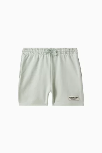 Relaxed Shorts in Organic Cotton-blend