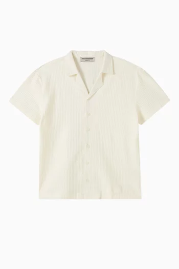 Short-sleeve Shirt in Seersucker Jersey
