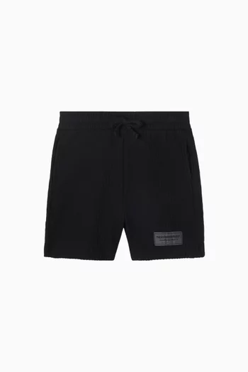 Relaxed Shorts in Seersucker Jersey