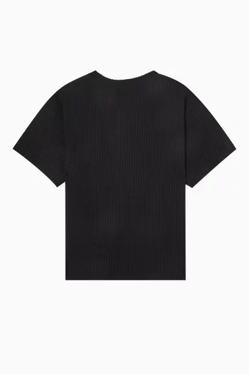 Oversized T-shirt in Seersucker Jersey