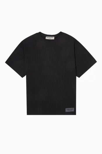 Oversized T-shirt in Seersucker Jersey