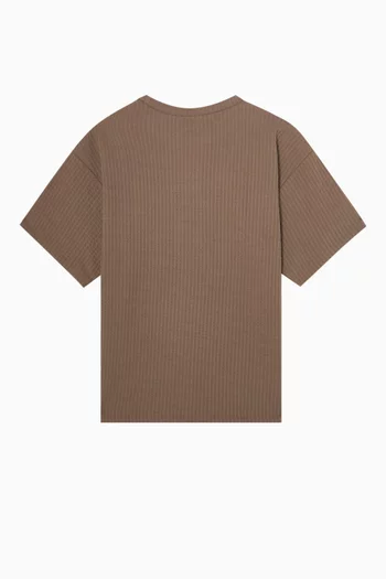 Oversized T-shirt in Seersucker Jersey