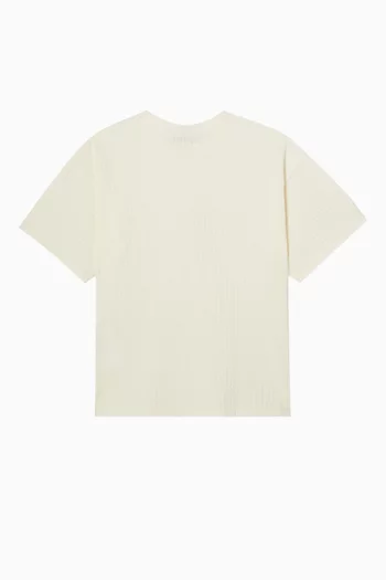 Oversized T-shirt in Seersucker Jersey