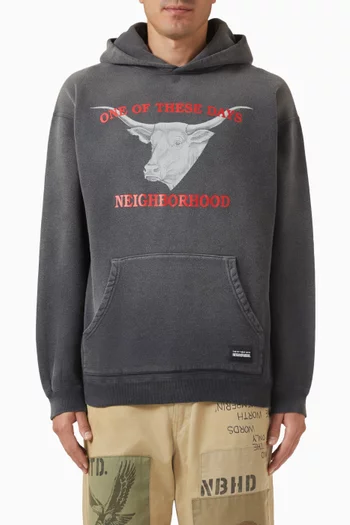 كنزة بغطاء رأس سافيدج صوف قطني نيبر هود × ون اوف ذيس ديز