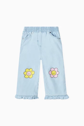 Wide-leg Jeans in Organic Cotton