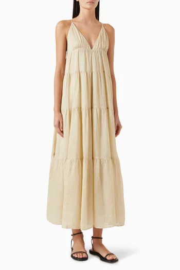 Liza Midi Dress in Ramie