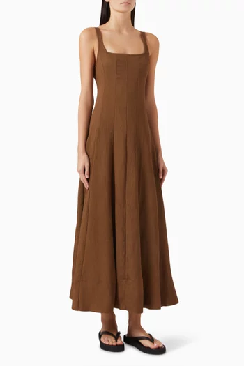 Canne Midi Dress in Viscose