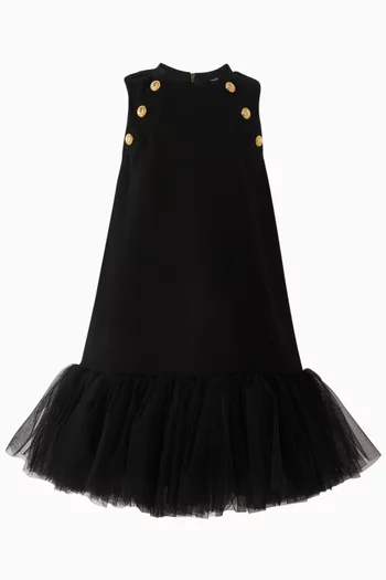 Button Detailed Sleeveless Dress