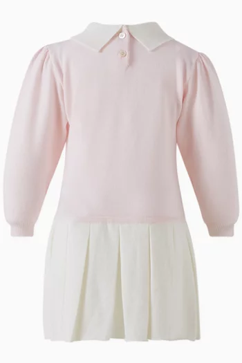 Logo Graphic Dress in Knit
