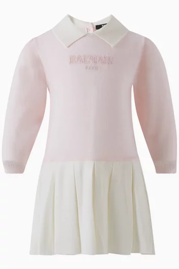 Logo Graphic Dress in Knit