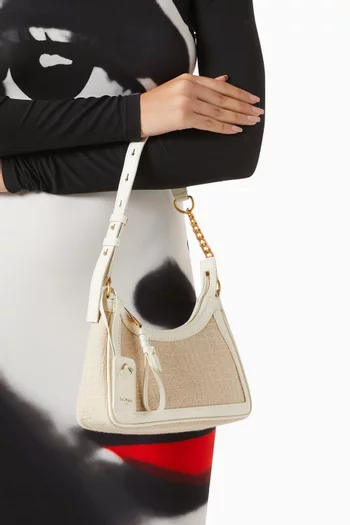 B-Army Monogram Shoulder Bag in Canvas & Leather
