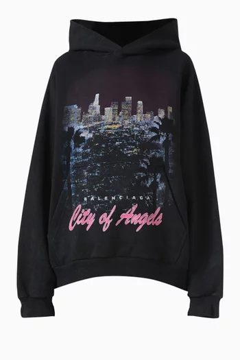 Unisex City Of Angels Zip-up Hoodie in Cotton