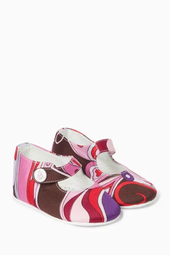 Abstract Printed Ballerinas