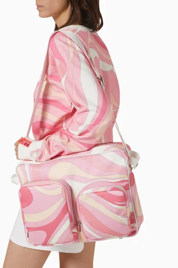 Abstract-print Changing Bag
