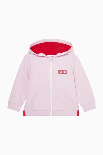 Two-tone Zip-up Hoodie