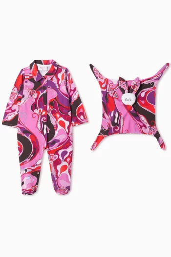 Abstract Print Gift Set in Cotton