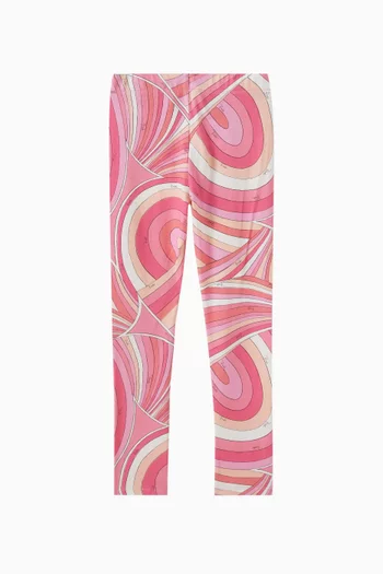 Abstract-print Leggings