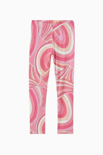 Abstract-print Leggings