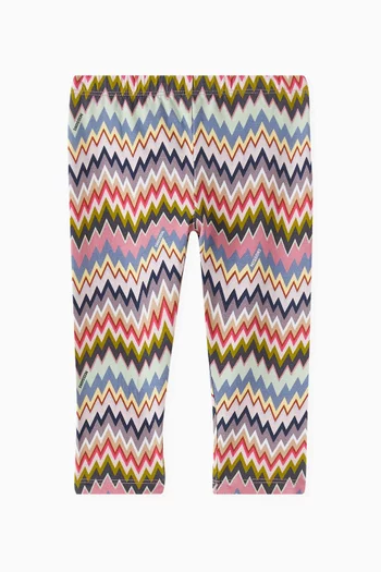 Chevron Leggings in Jersey