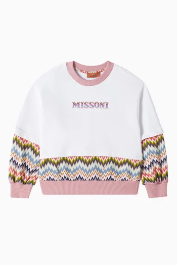 Chevron-print Sweatshirt
