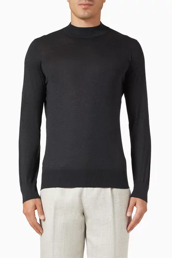 Lightweight Sweater in Cotton & Silk