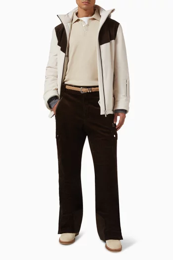 بنطال ماونتن قماش قطن مخملي مضلع