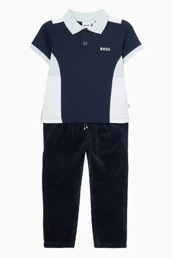 تي شيرت بولو بشعار الماركة قطن بيكيه