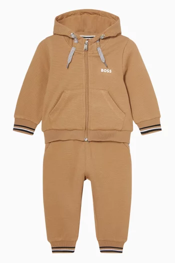 Striped Cuff Tracksuit Set