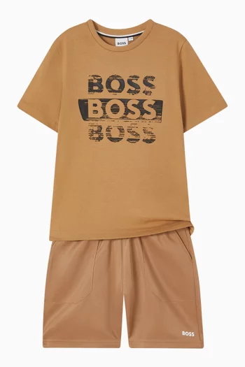 Logo Sweatshorts in Cotton-blend