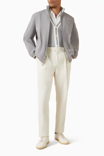 V-neck Cardigan in Cotton