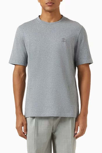 Logo T-shirt in Cotton Jersey