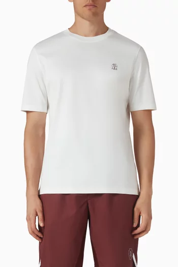 Logo T-shirt in Cotton Jersey