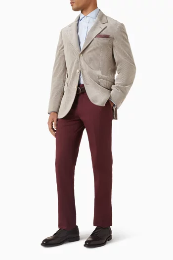 Garment-dyed Pants in Cotton Garbardine