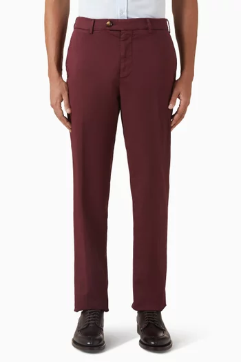 Garment-dyed Pants in Cotton Garbardine