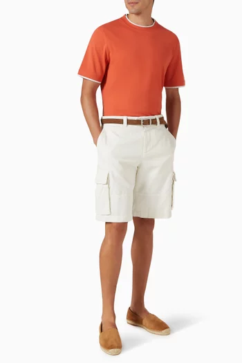 Faux-layering T-shirt in Cotton