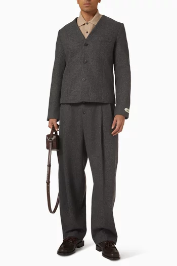 جاكيت سيرا مزيج صوف بكر