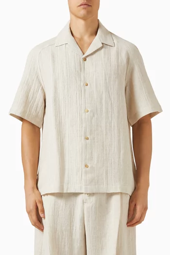La Chemise Fonccio Shirt in Cotton & Linen