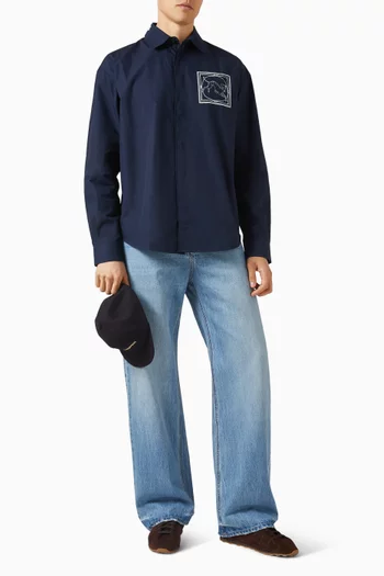 قميص سايمون قطن بوبلين