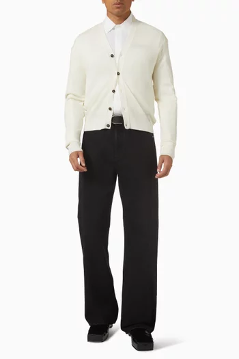 Le Cardigan Brode in Meino Wool