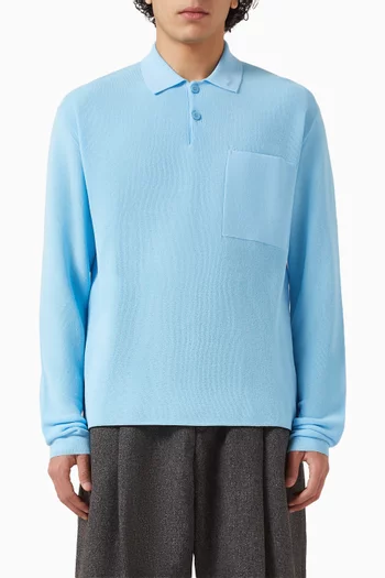 تي شيرت بولو تريكو مزيج قطن