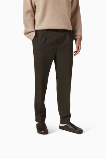 Derby Mules in Grained Leather