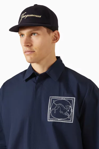 Logo-embroidered Baseball Cap in Wool