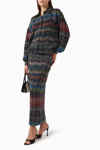 قميص مطرز بالترتر