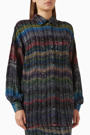 قميص مطرز بالترتر