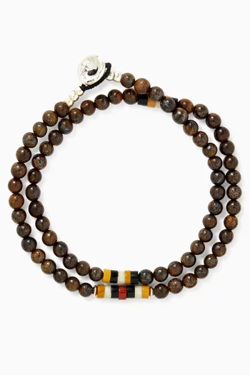 4mm Stone Double-wrap Bracelet