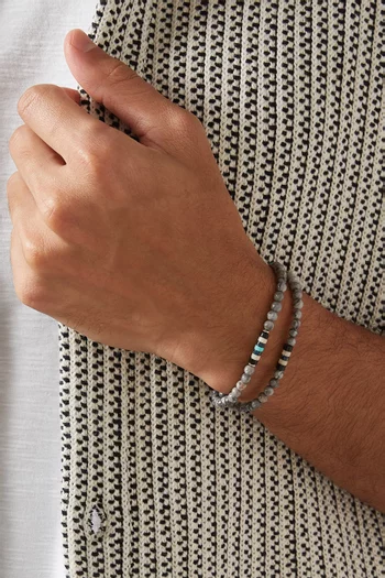 4mm Stone Double-wrap Bracelet